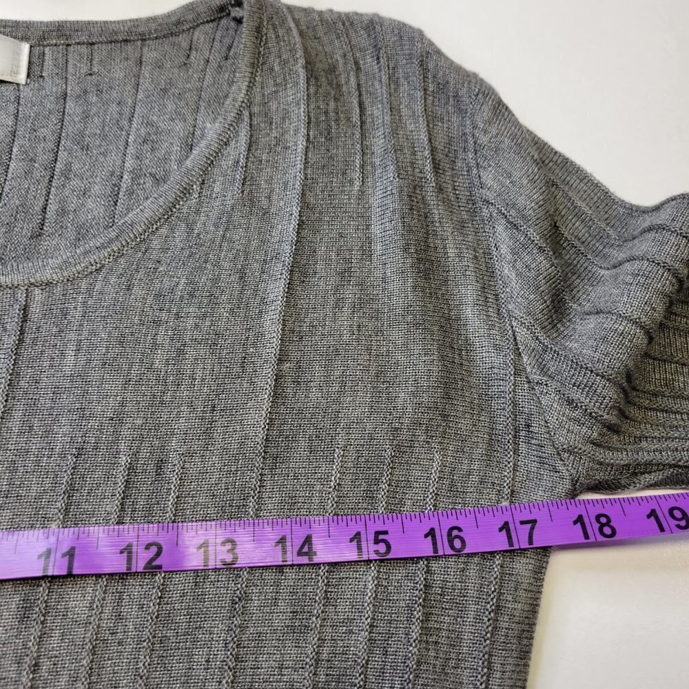 Grey Dress Tunic Dress Long Sleeve Fall Winter Sweater Dress - One Size NEW - Picture 7 of 7